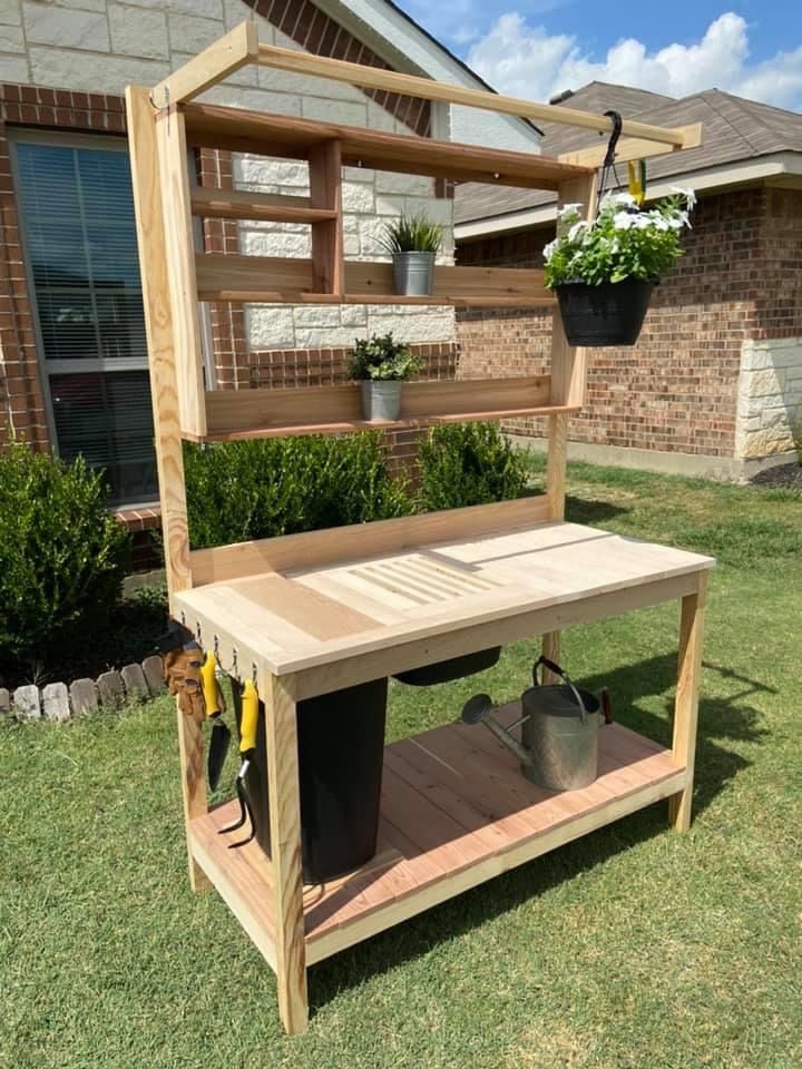 DIY Potting Bench