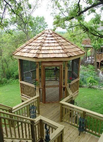 Hexagonal Wooden Gazebo