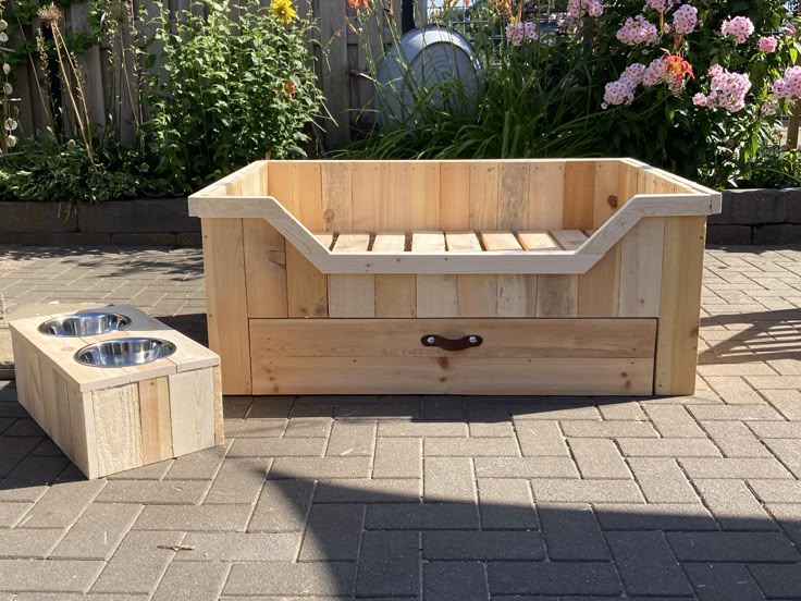 Crate-Style Pet Bed with Storage