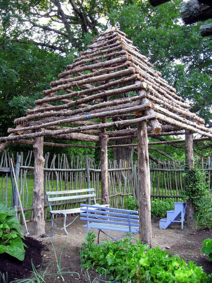 Rustic Log Gazebo