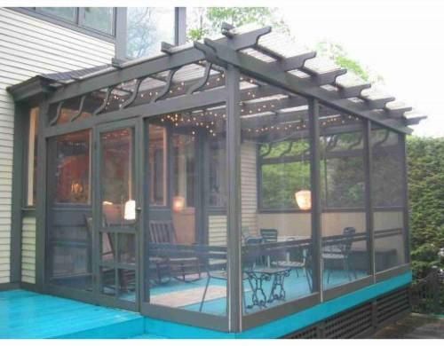 Enclosed Pergola for Year-Round Use