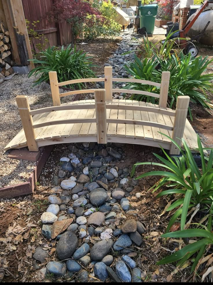 How to Build a Wooden Garden Bridge