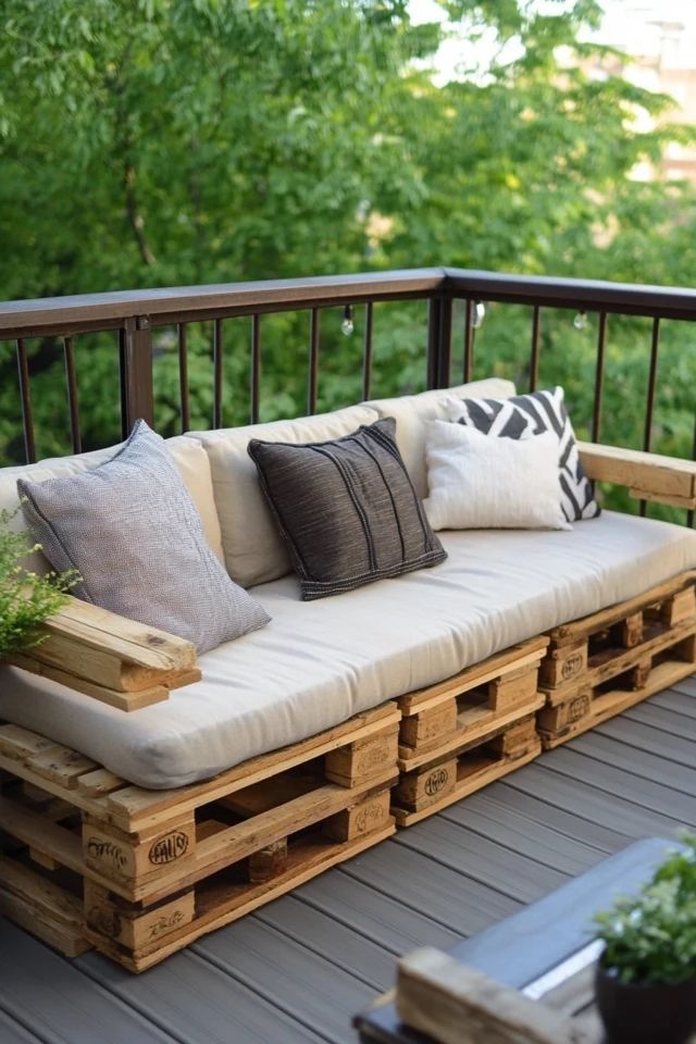 DIY Wooden Pallet Sofa