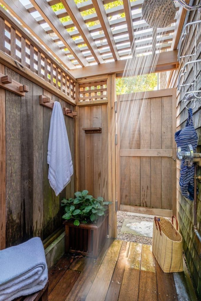 How to Build a Wooden Outdoor Shower