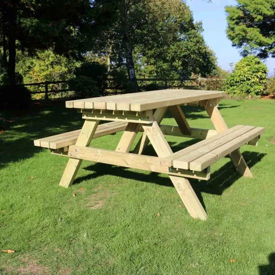 Classic Wooden Picnic Table