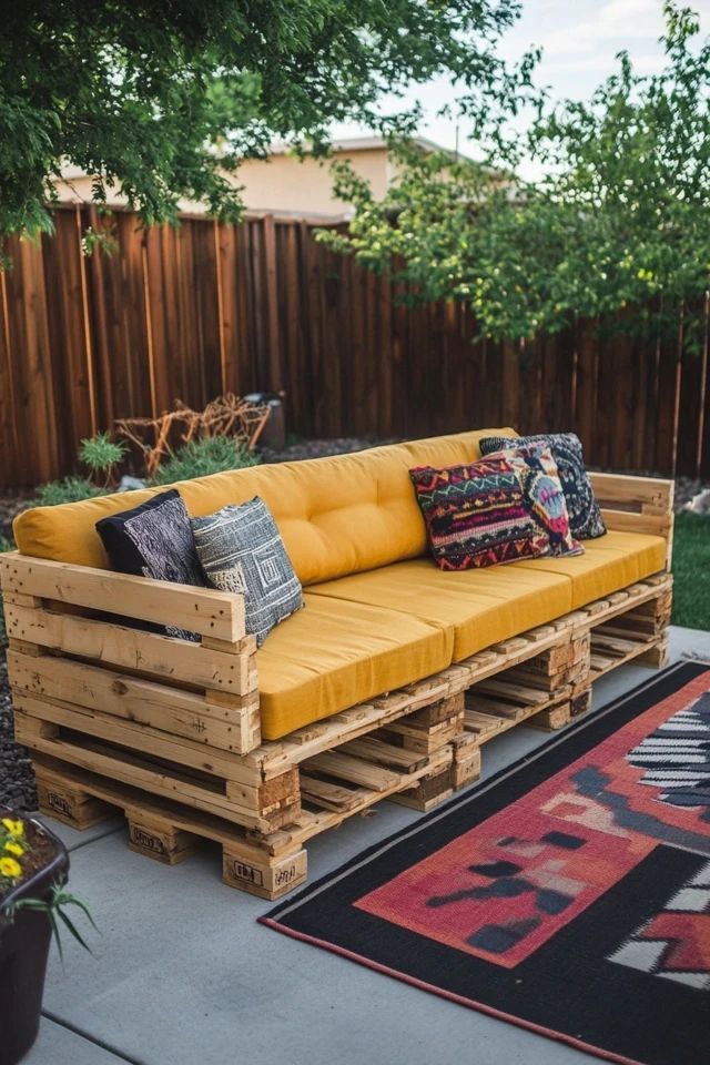 DIY Wooden Pallet Sofa