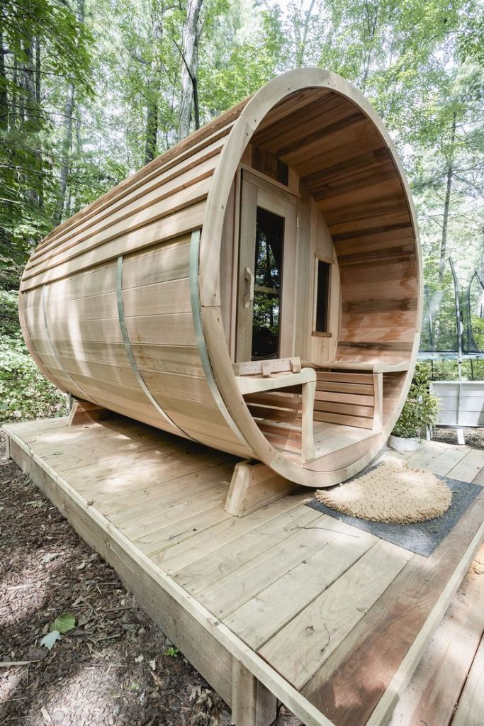 DIY Barrel Sauna