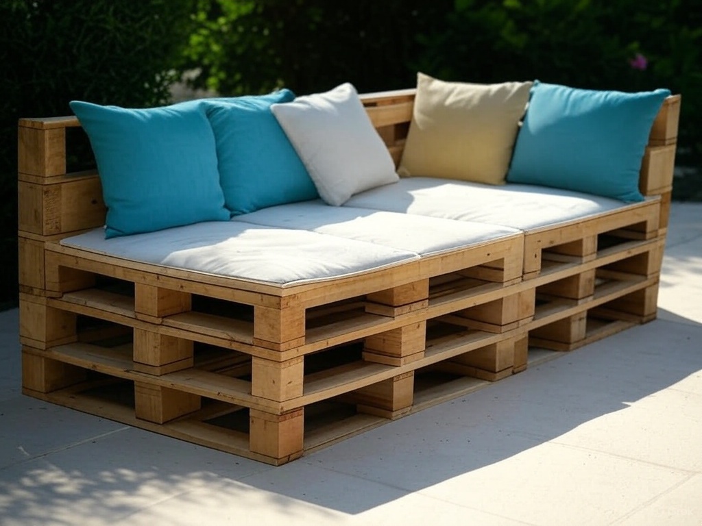 Outdoor Pallet Sofa
