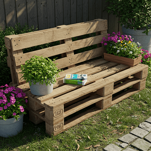 Pallet Garden Bench