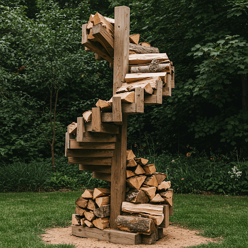 DIY Wooden Firewood Rack