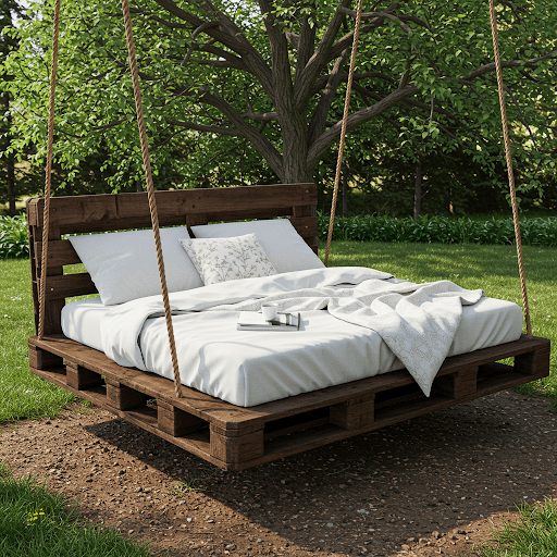Pallet Swing Bed