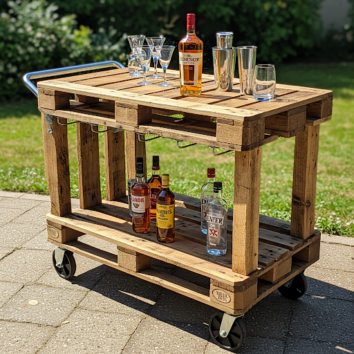 Pallet Bar Cart
