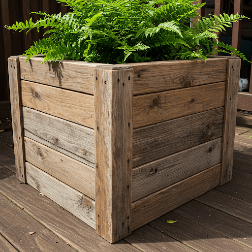 Reclaimed Wood Planter Box