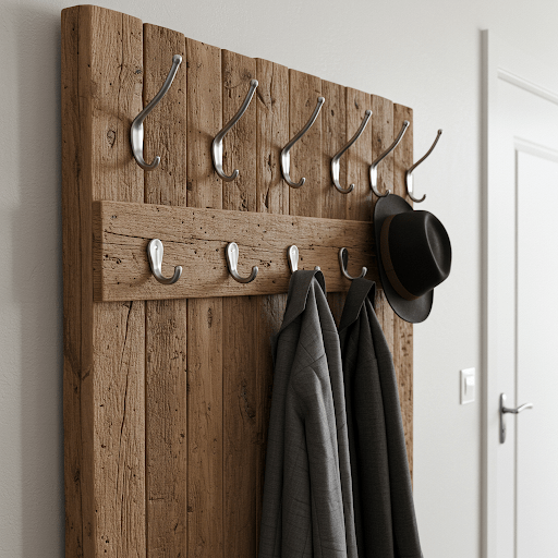 Reclaimed Wood Coat Rack