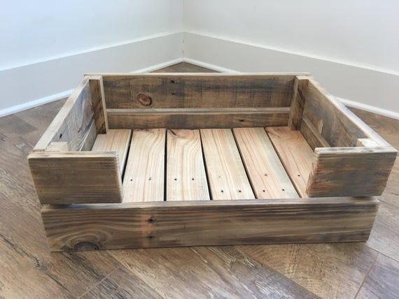 Wooden Dog Bed