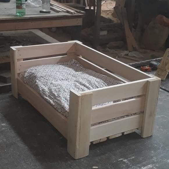 Wooden Dog Bed