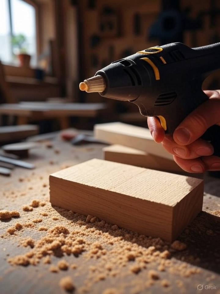 Use a Hot Glue Gun for Temporary Jigs