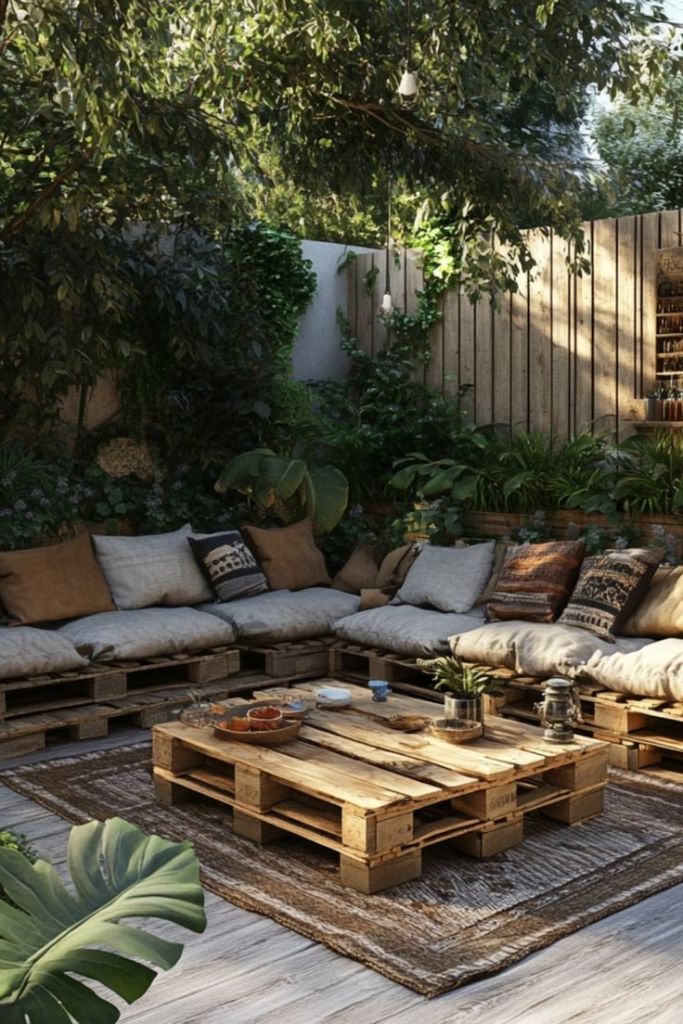 DIY Wooden Pallet Patio Set