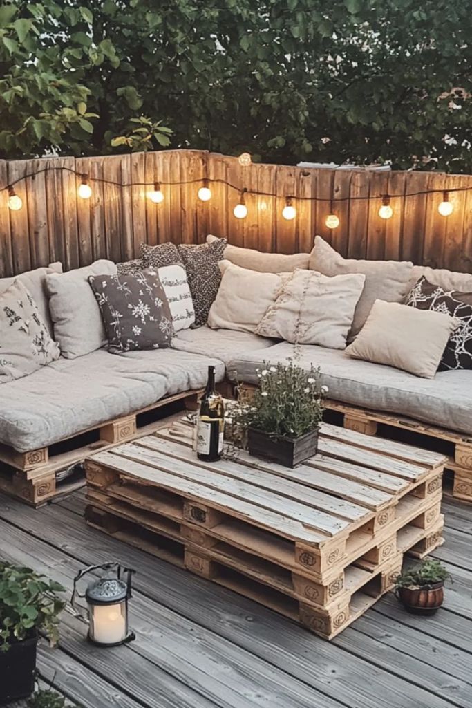 DIY Wooden Pallet Patio Set