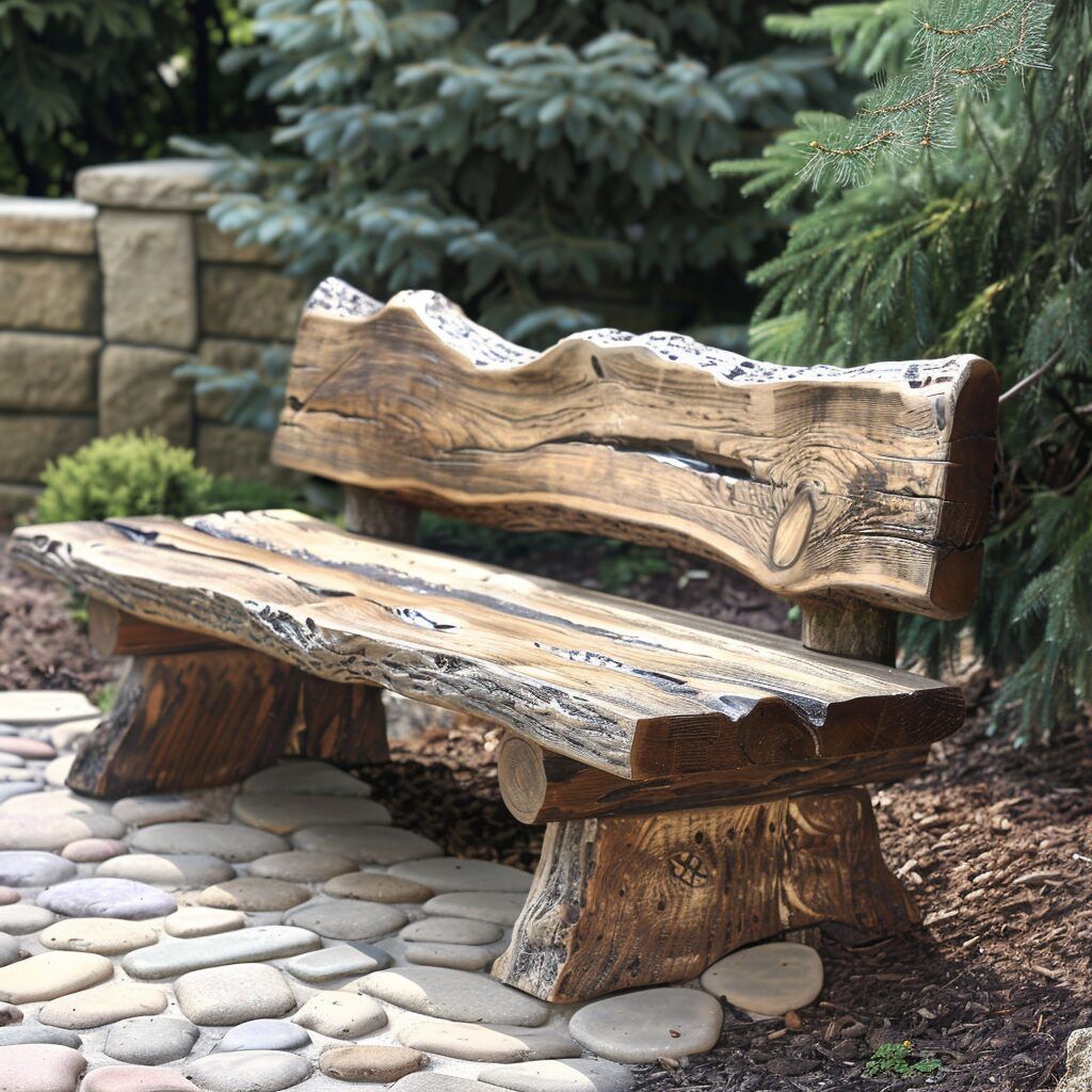 Simple Wooden Bench
