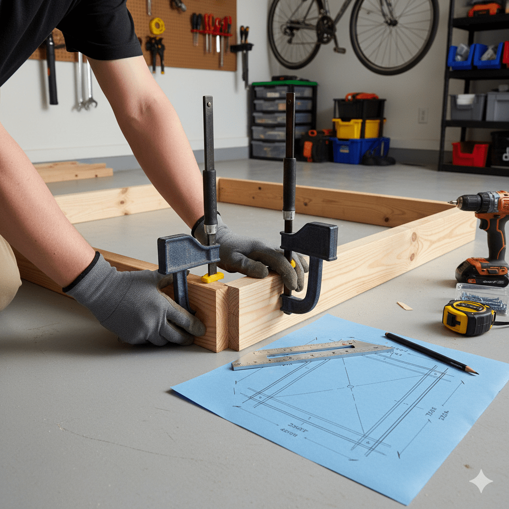 proccess of making a workbench