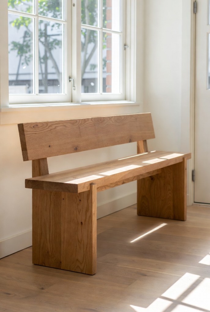 Minimalist Wooden Bench